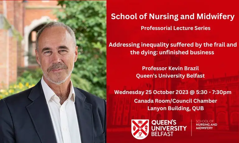 25.10.23 Professorial Lecture by Professor Kevin Brazil | School of ...